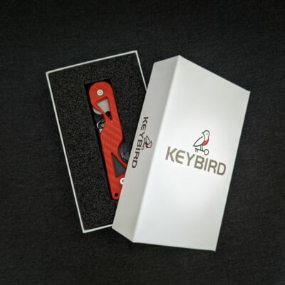 Keybird rot mit Verpackung